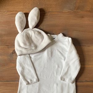 Janie and Jack Bunny Sweater one piece 6-12 months